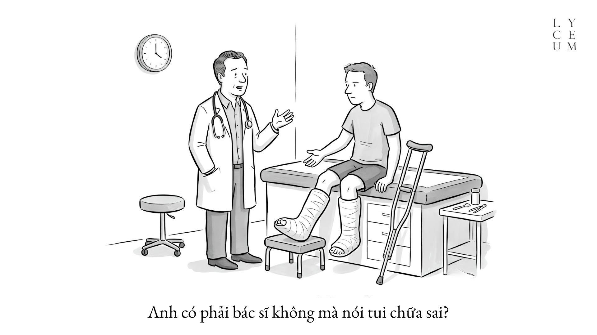 "Anh đã làm được như người ta chưa mà nhận xét?"
