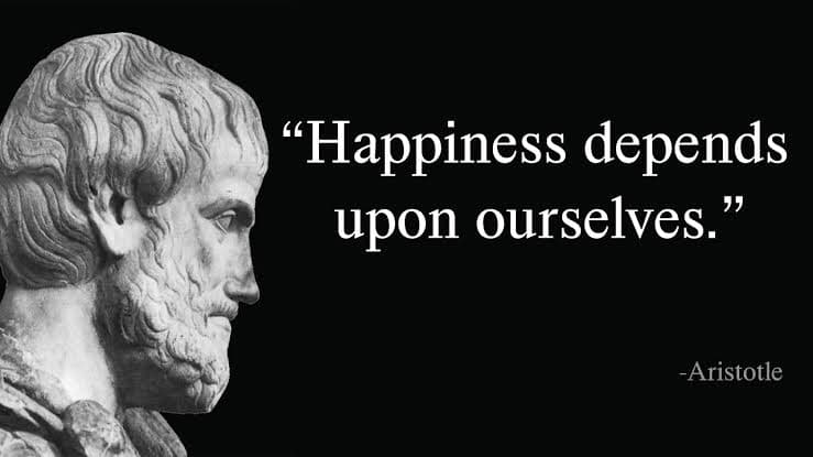 Với Aristotle, hạnh phúc (eudaimonia) là gì?